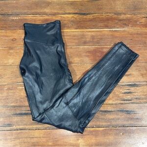 SPANX Midnight Black moto Leggings medium